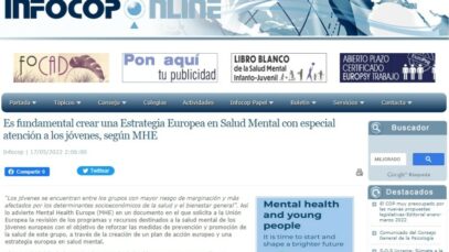 Es fundamental crear una Estrategia Europea en Salud Mental con especial atención a los jóvenes, según MHE